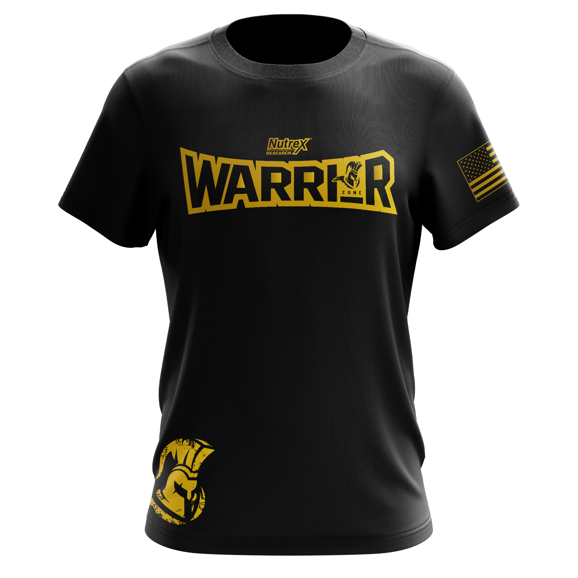 warriorgold_blacktee_FRONT